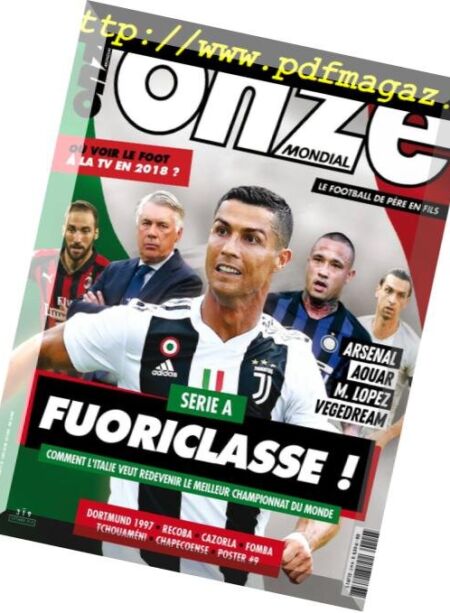 Onze Mondial – Septembre 2018 Cover