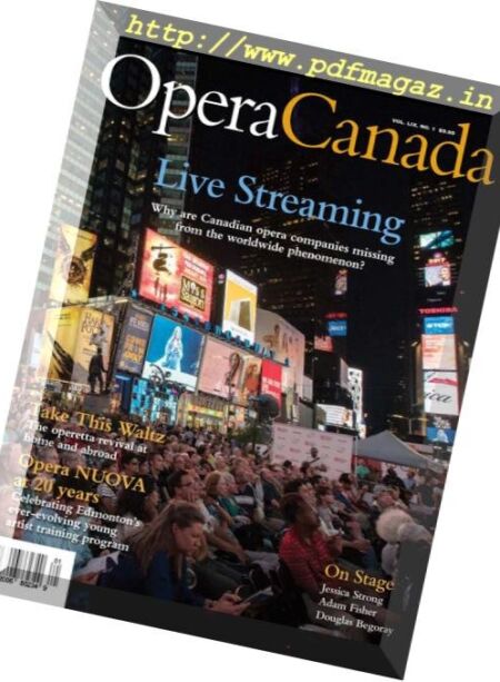 Opera Canada – September 2018 Cover