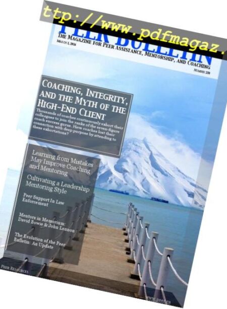 Peer Bulletin – March 2016 Cover