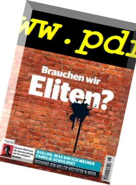 Philosophie Magazin Germany – Oktober-November 2018 Cover