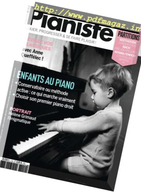 Pianiste – septembre 2018 Cover