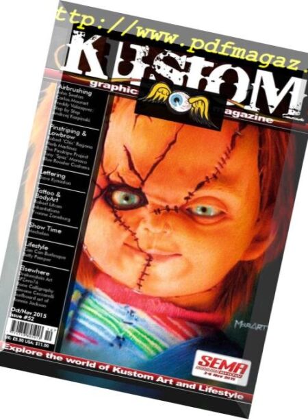 Pinstriping & Kustom Graphics English Edition – October 2015 Cover
