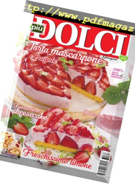 piuDOLCI – Giugno 2018 Cover