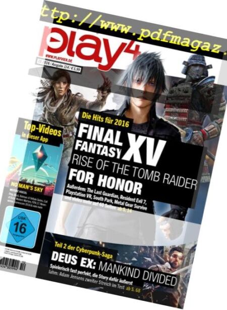 Play4 Germany – Oktober 2016 Cover