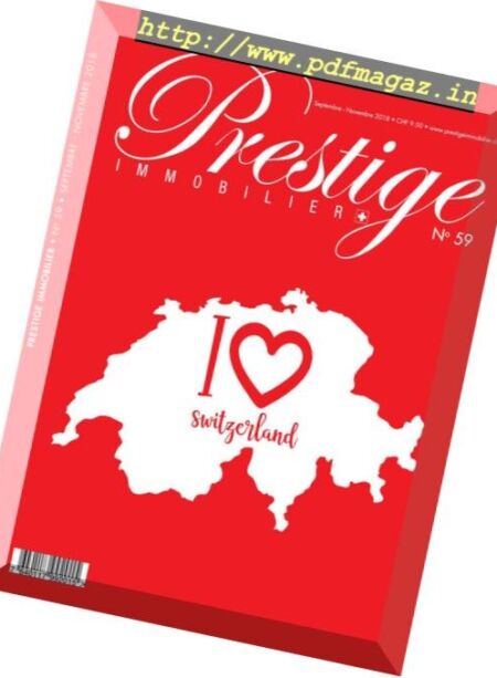 Prestige Immobilier – Septembre-Novembre 2018 Cover