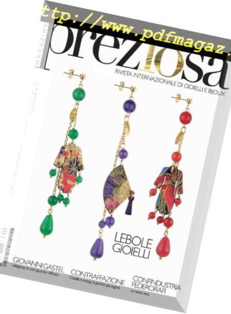 Preziosa Magazine – Luglio 2018 Cover