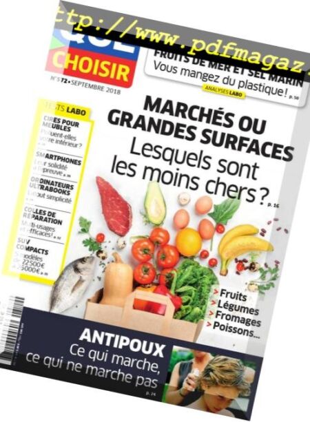 Que Choisir – Septembre 2018 Cover
