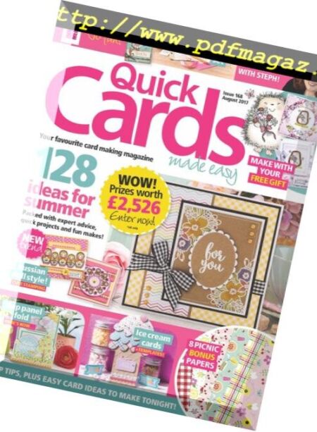 Quick Cards Made Easy – July 2017 Cover