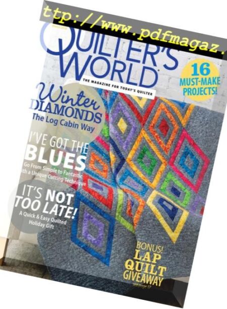 Quilter’s World – October 2018 Cover
