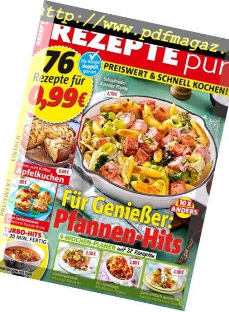 Rezepte Pur – September 2018 Cover