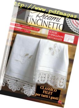 Ricami all’Uncinetto – Agosto-Settembre 2018