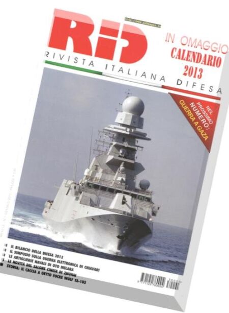 Rivista Italiana Difesa – Gennaio 2013 Cover
