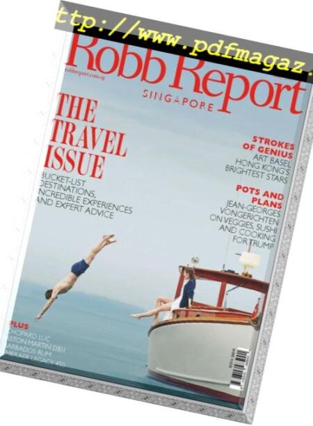 Robb Report Singapore – May 2017 Cover