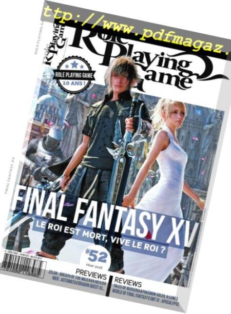 Role Playing Game – fevrier 2017 Cover