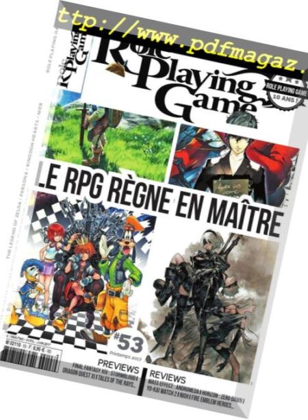Role Playing Game – mai 2017 Cover