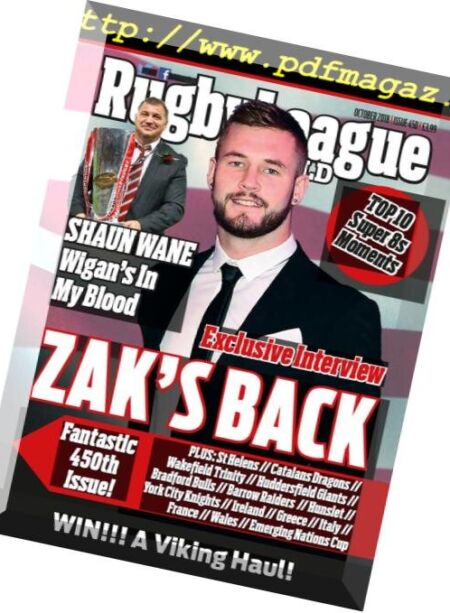 Rugby League World – October 2018 Cover