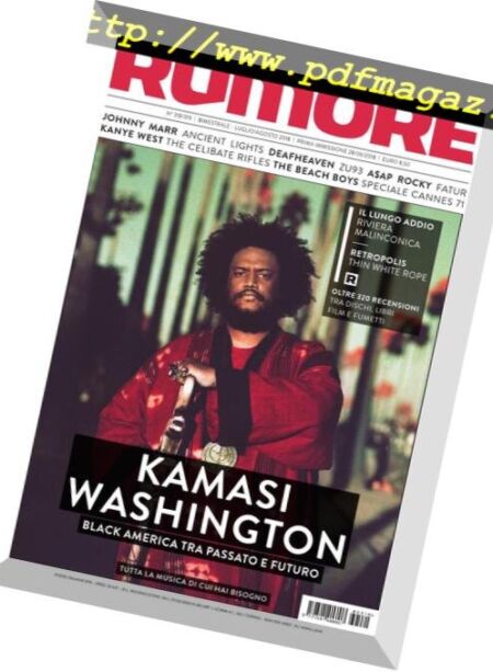 Rumore – Luglio 2018 Cover