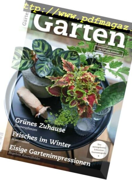 Schweizer Garten – Januar 2018 Cover
