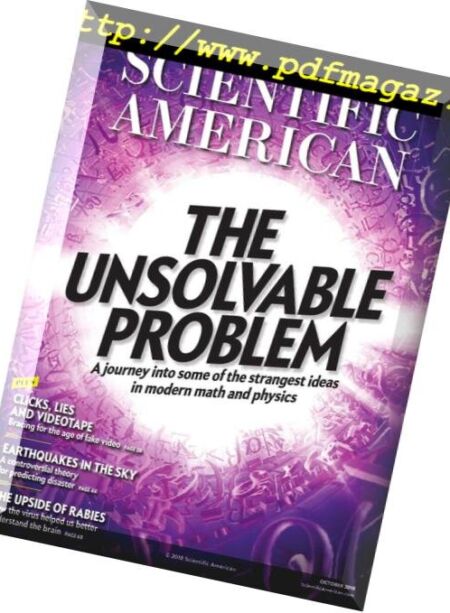 Scientific American – October 2018 Cover