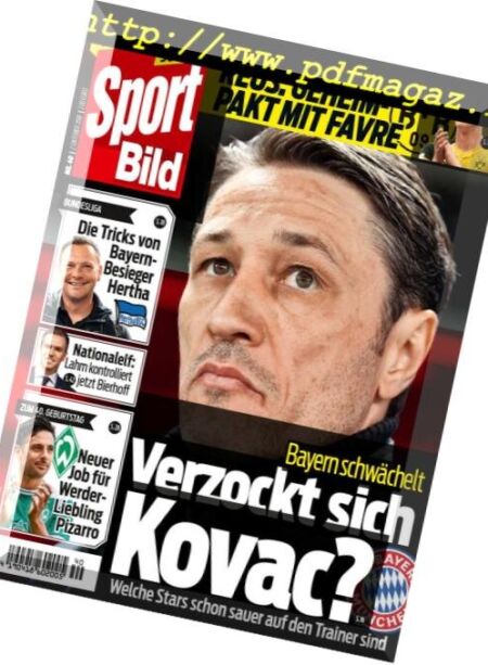 Sport Bild – 02 Oktober 2018 Cover
