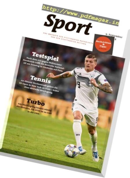 Sport Magazin – 09 September 2018 Cover