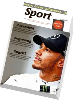 Sport Magazin – 21 Oktober 2018