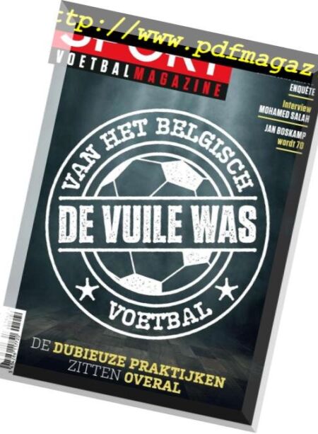 Sport Voetbal Magazine – 17 Oktober 2018 Cover