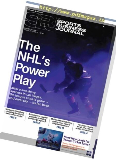 SportsBusiness Journal – 01 October 2018 Cover