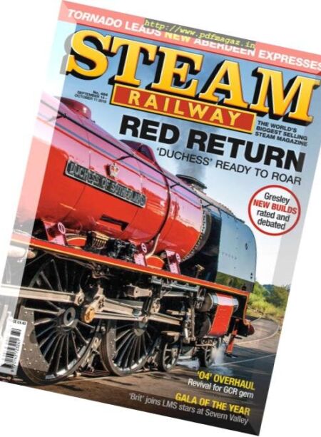 Steam Railway – 14 September 2018 Cover