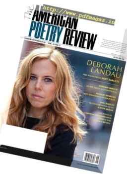 The American Poetry Review – September-October 2018