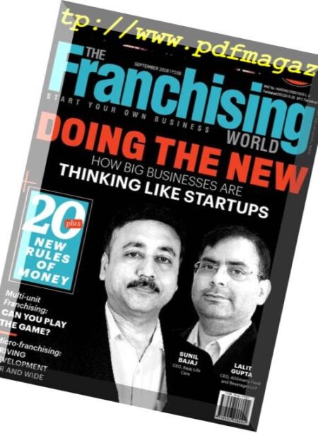 The Franchising World – September 2018 Cover