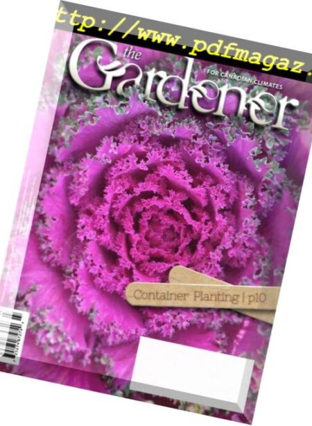 The Gardener for Canadian Climates – December 2016 Cover
