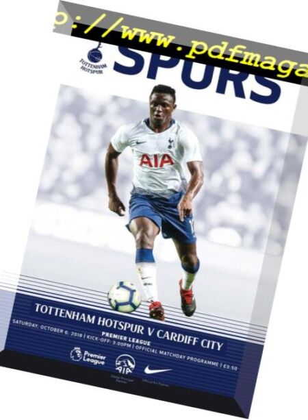 Tottenham Hotspur – October 07, 2018 Cover