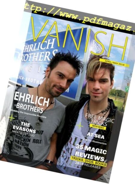 Vanish Magic Magazine – April 2016 Cover