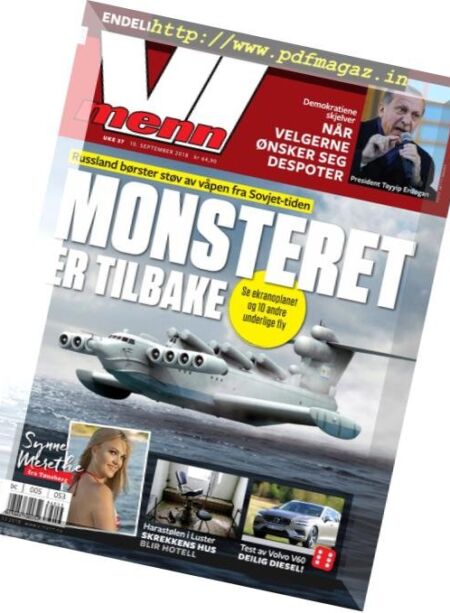 Vi Menn – 10. september 2018 Cover