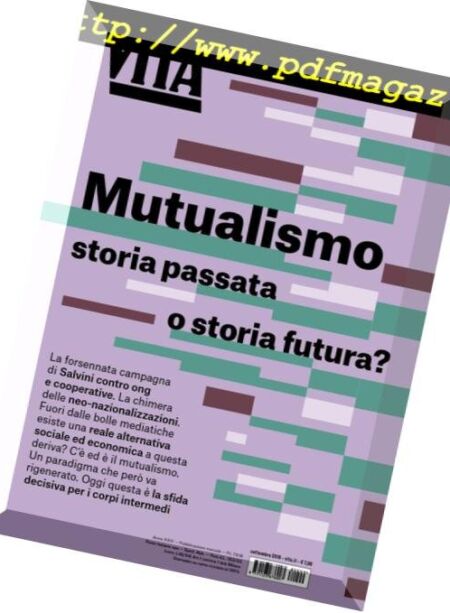 Vita – Settembre 2018 Cover