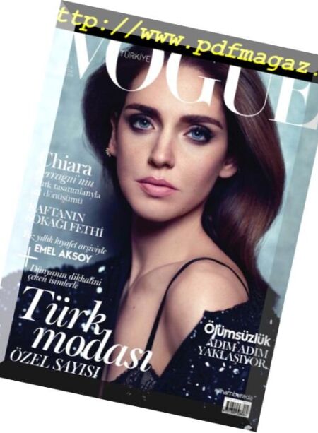 Vogue Turkey – Agustos 2016 Cover