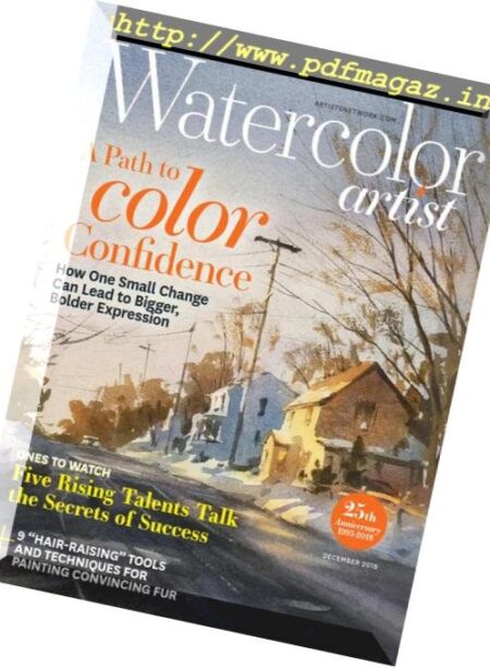 Watercolor Artist – December 2018 Cover