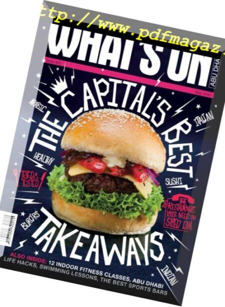 What’s On Abu Dhabi – May 2016 Cover
