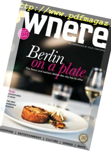 Where Berlin – June 2017 Cover