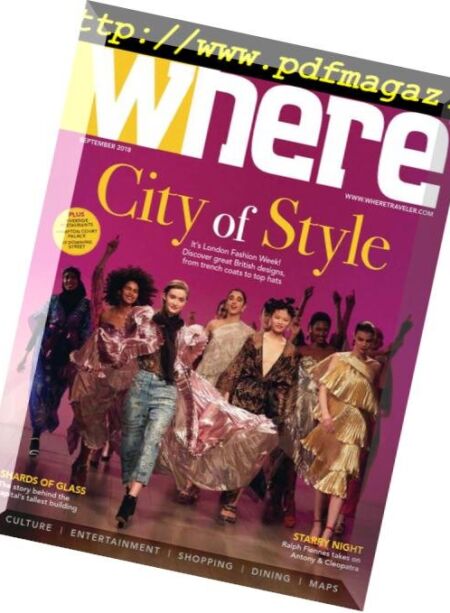 Where London – August 2018 Cover