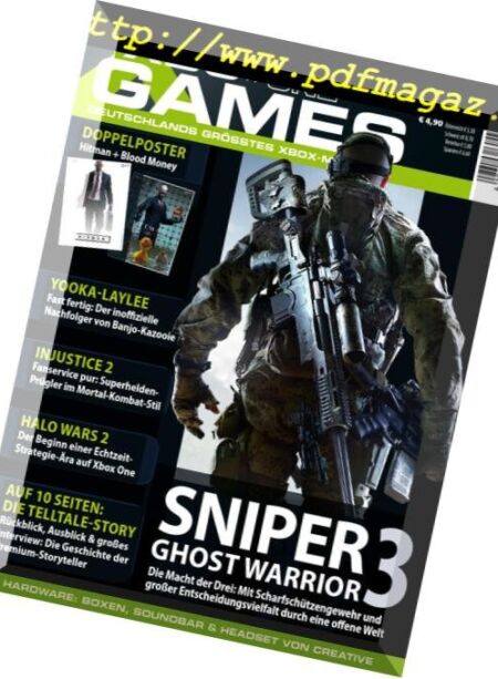 XBG Games – April 2017 Cover