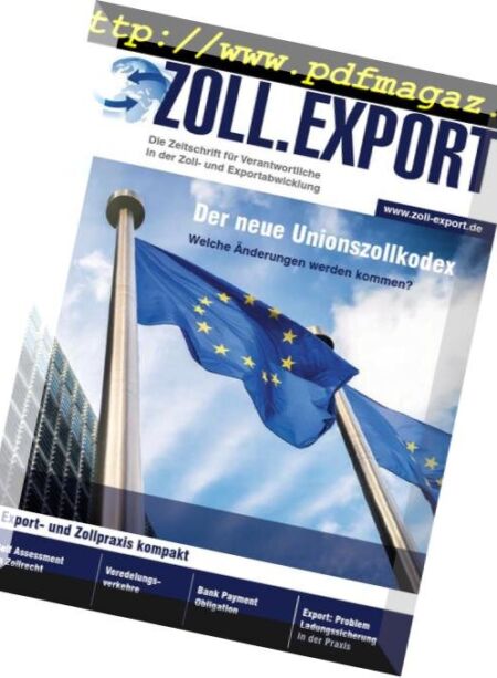 Zoll.Export – April 2016 Cover