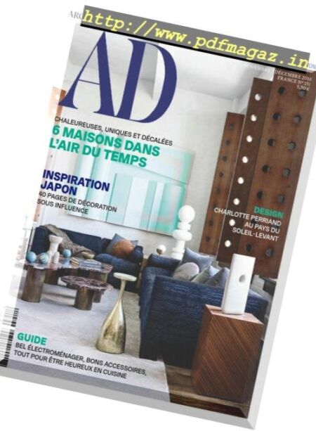 AD Architectural Digest France – novembre-decembre 2018 Cover