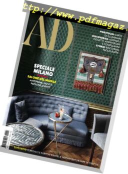 AD Architectural Digest Italia Aprile 2018