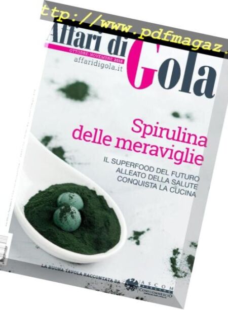 Affari di Gola – Ottobre-Novembre 2018 Cover