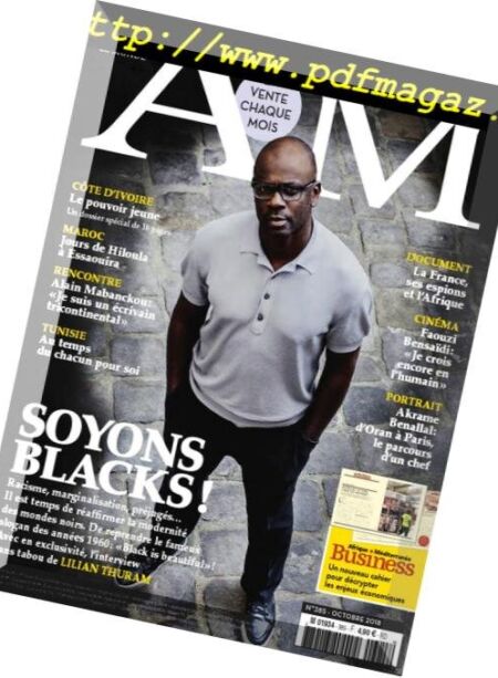Afrique Magazine – octobre 2018 Cover