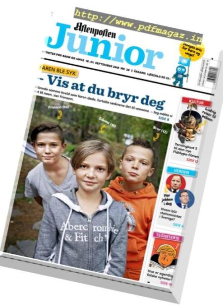 Aftenposten Junior – 18 september 2018 Cover