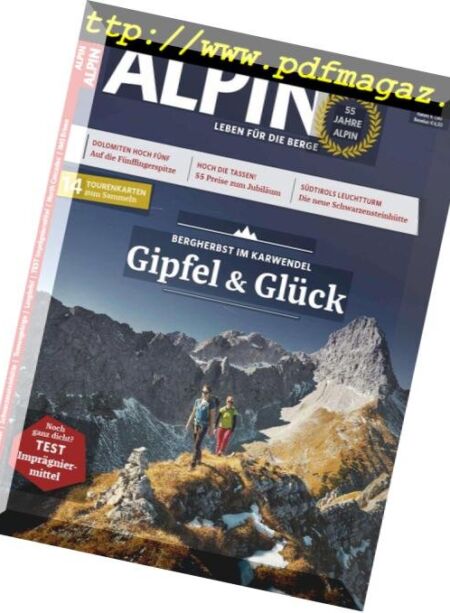 Alpin – Oktober 2018 Cover