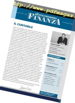 Altroconsumo Finanza – 16 Ottobre 2018